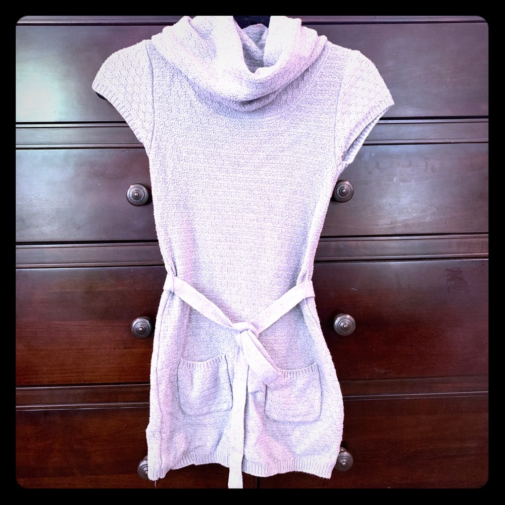 🏷️ Sarsaparilla Gray Cowl Neck Sweater S 7/8